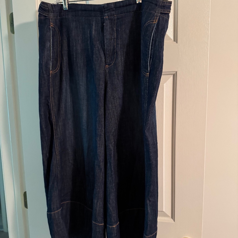 Anthropologie Pilcro Jeans- Wide hemmed leg-33-worn